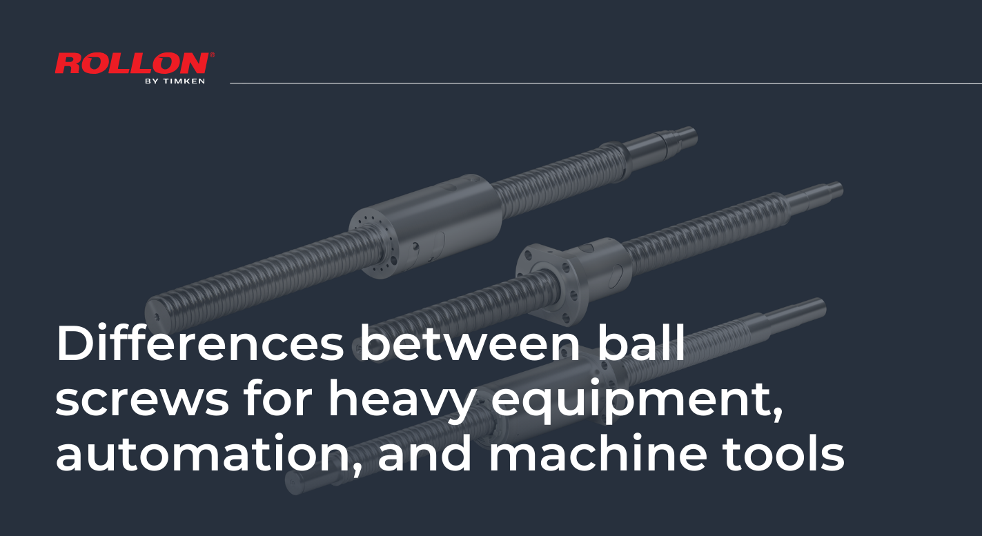 White paper cover about ball screws in automation