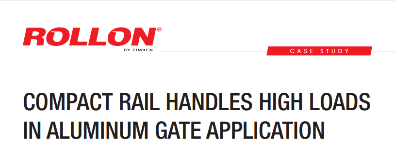 compact rail gate application